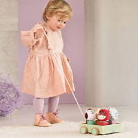 Drewniany wózek z sorterem do ciągnięcia Wilk Louis LILLIPUTIENS