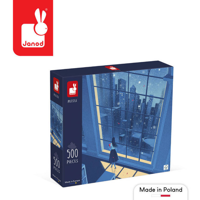Puzzle artystyczne Nocny widok w błękicie 500 elementów 8+ Janod