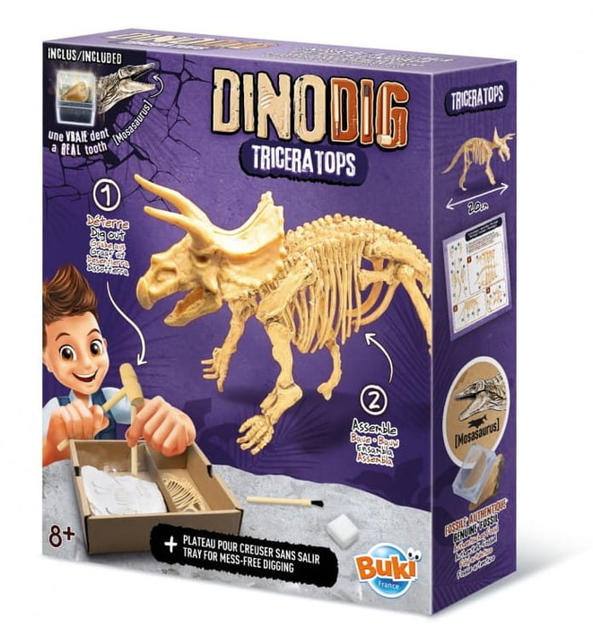 Mały paleontolog Triceratops Buki