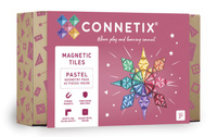 Klocki magnetyczne dla dzieci Pastel Geometry Pack 40 el Connetix