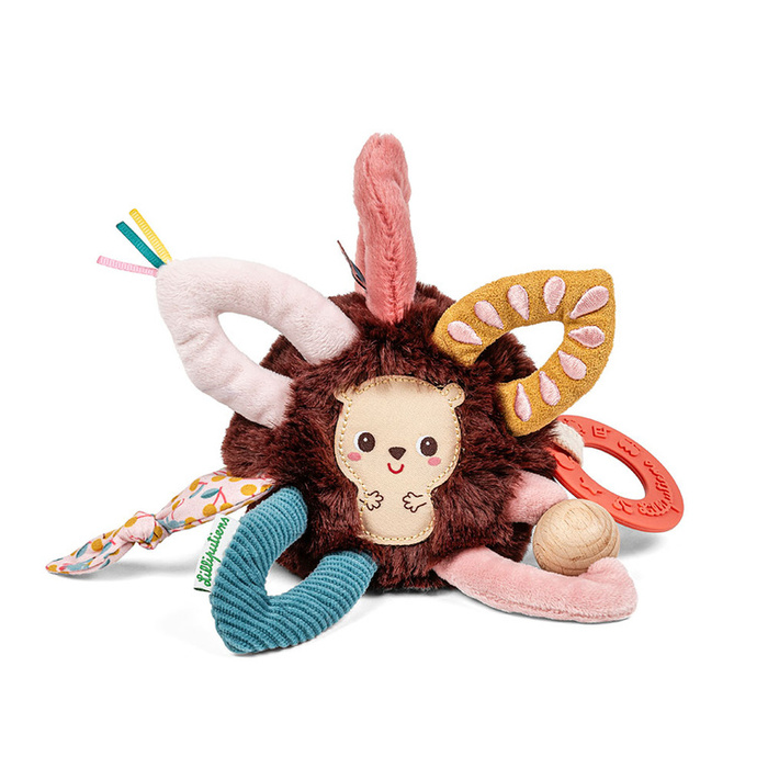 Pluszowa piłeczka aktywizująca Jeżyk Leon Lilliputiens