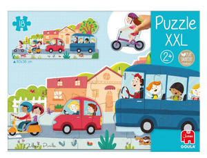 Wielkie puzzle XXL pojazdy Goula