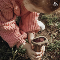 Mikroskop cyfrowy dla dzieci kieszonkowy KidLupe brązowy z ekranem LCD Kidinex