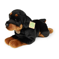 Pluszak dla dzieci pies rottweiler leżący 39 cm Rappa maskotki