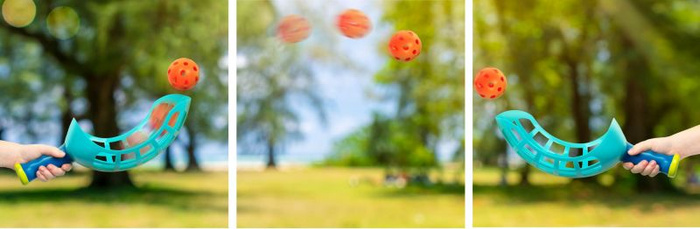 Gra zręcznościowa dla dzieci szufle z piłkami do rzucania i łapania Scoop & Toss Battat