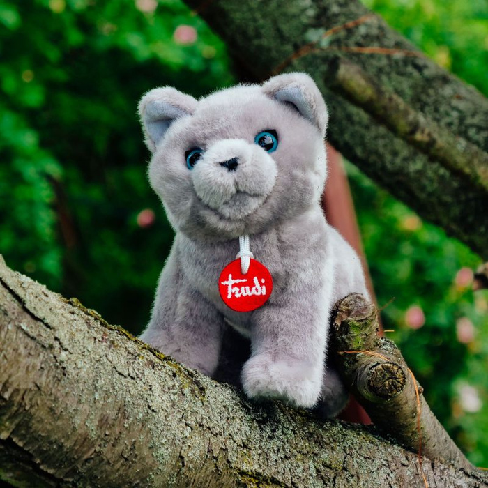 Maskotka dla dzieci Kotka szara Pluszak Trudi