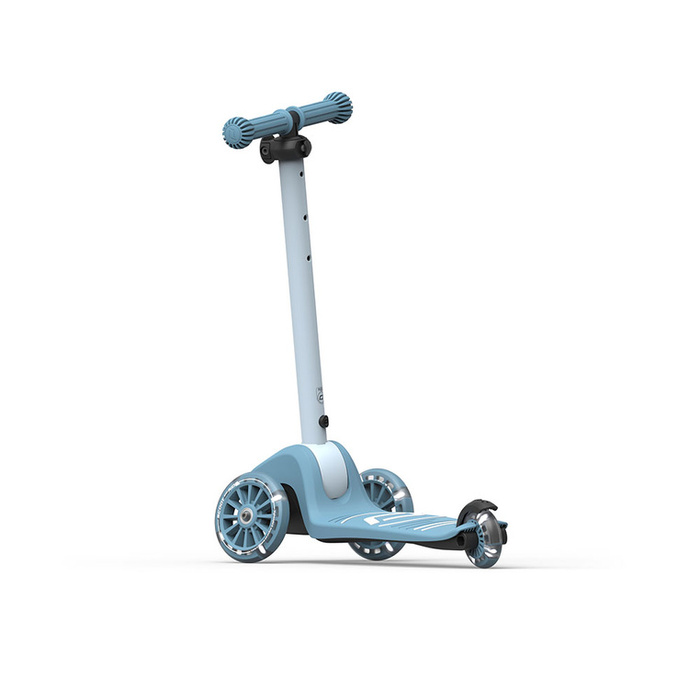 SCOOTANDRIDE Highwaykick 3S Hulajnoga z systemem sterowania 2w1 i kółkami LED składana 3+ Steel