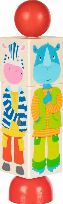 Układanka na paliku Rotujące zwierzęta Goki