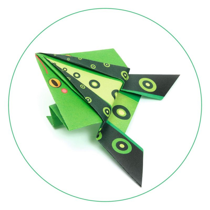 Origami dla dzieci krok po kroku Skaczące zwierzątka Djeco