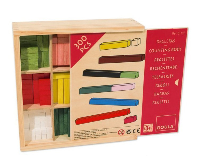 Drewniany zestaw edukacyjny Patyczki do liczenia 300 elementów Goula