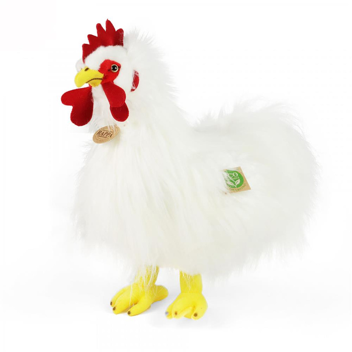 Pluszak dla dzieci biały kogut 33 cm Rappa