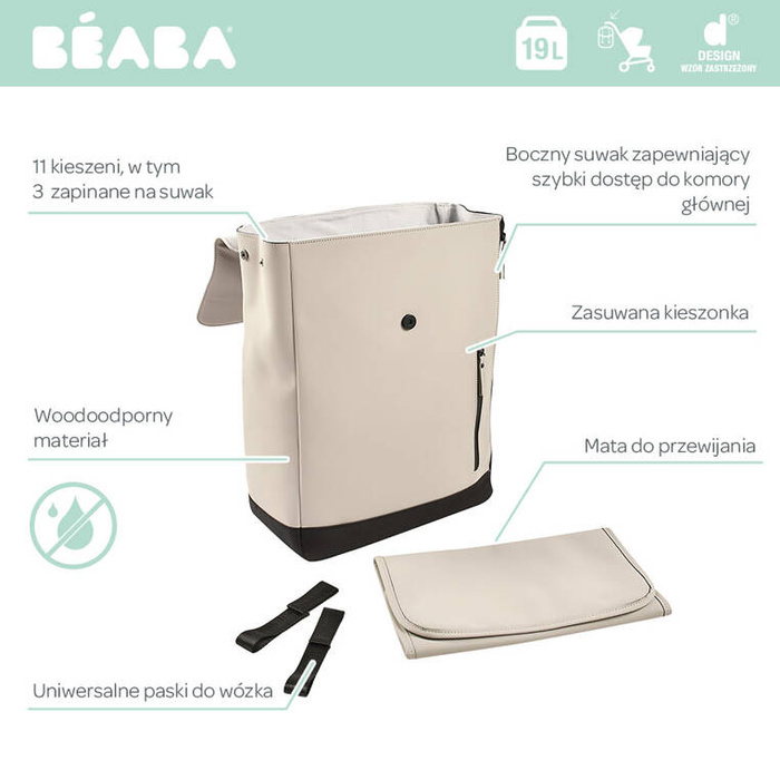 Plecak dla rodzica Oslo Clay Beaba