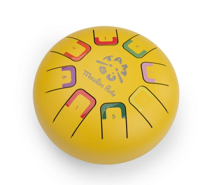 Bębenek językowy żółty Les Popipop Moulin Roty