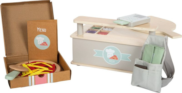 Drewniany zestaw kuchenny do robienia pizzy dla dzieci z piekarnikiem Small Foot