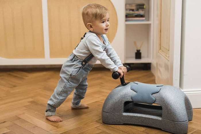 Scootandride My First jeździk pchacz dla dzieci 3w1 6 m+ Steel niebieski