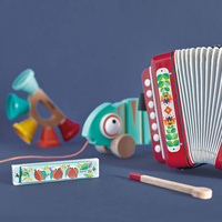 Dziecięcy akordeon Gioia pierwszy instrument muzyczny Janod