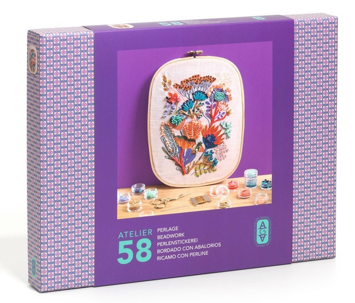 Zestaw artystyczny do haftu koralikowego dla dorosłych Djeco