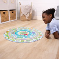 Puzzle podłogowe z torem i autkami Alfabet i cyfry 48 el. Melissa & Doug