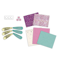 Zestaw kreatywny dla dzieci do tworzenia biżuterii brokatowe spinki do włosów Pieski i kotki Janod