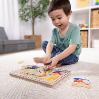 Interaktywna układanka drewniana z dźwiękiem Instrumenty Melissa & Doug