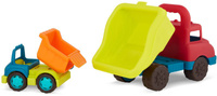 Zestaw 2 kolorowych ciężarówek wywrotek dla dzieci Grab-n-Go Truck Set B.Toys