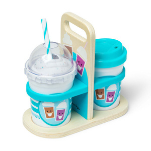 Zabawkowy zestaw z wibrującym spieniaczem do kawy i koktajli Hot & Cold Drinks Melissa & Doug
