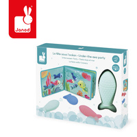 Książeczka dla dzieci do kąpieli z psikawkami Przyjęcia nad wodą Janod