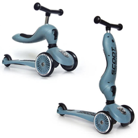  SCOOTANDRIDE Highwaykick1 2w1 Jeździk i hulajnoga 1-5 lat Steel
