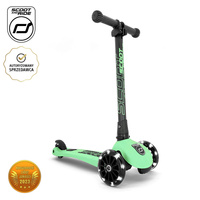 SCOOTANDRIDE Highwaykick 3 LED Hulajnoga składana ze świecącymi kółkami 3+ Kiwi