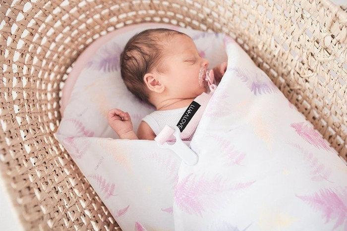Rożek mata niemowlęca Paprocie róż Lullalove