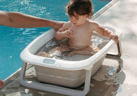 Składana wanienka dla dzieci Eazy Pop Camélé'O Gris velours Beaba