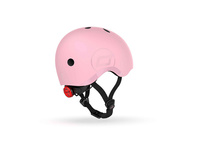 SCOOTANDRIDE Dziecięcy Kask i Ochraniacze Rose S-M ochronny Zestaw 3 lata+