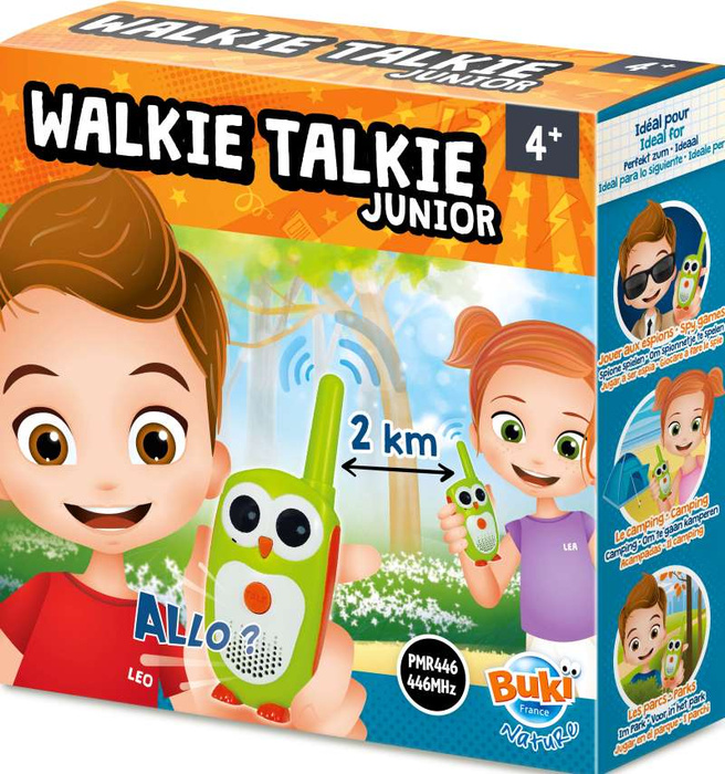 Walkie-Talkie Junior zasięg 2 km Buki nauka i zabawa