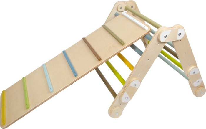 Deska do zabawy drewniana zjeżdżanie i wspinaczka Sliding board Adventure 3w1 Small Foot