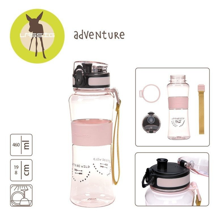 Lassig Butelka do picia ze sportowym ustnikiem Adventure Girls