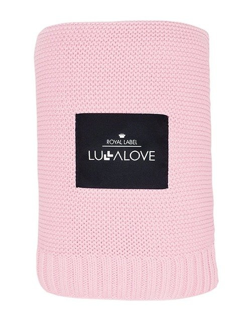 Duży koc bambusowy Candy pink różowy Lullalove