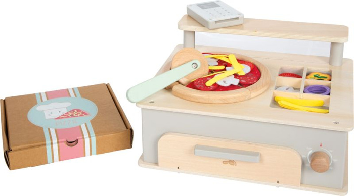 Drewniany zestaw kuchenny do robienia pizzy dla dzieci z piekarnikiem Small Foot