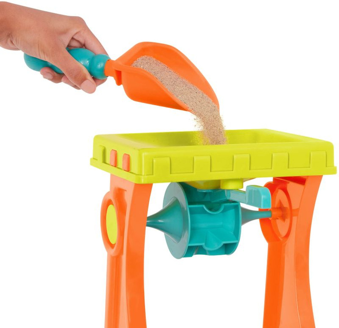 Zestaw do przesiewania piasku dla dzieci ciężarówka B.Toys – akcesoria do zabaw outdoorowych