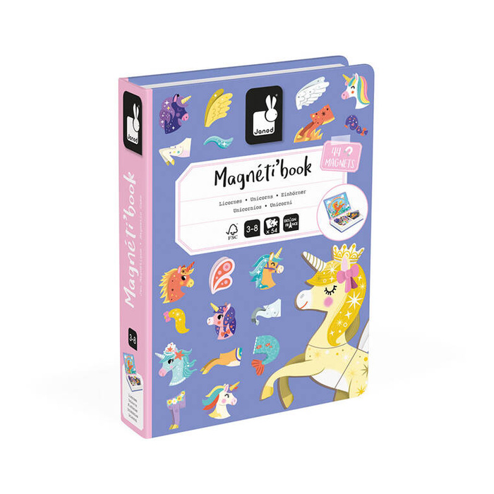 Układanka magnetyczna Jednorożce Magnetibook Janod