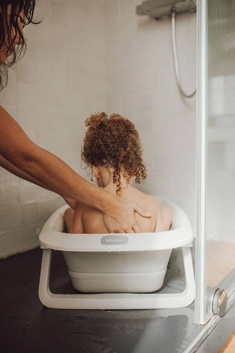 Składana wanienka dla dzieci Eazy Pop Camélé'O Gris velours Beaba