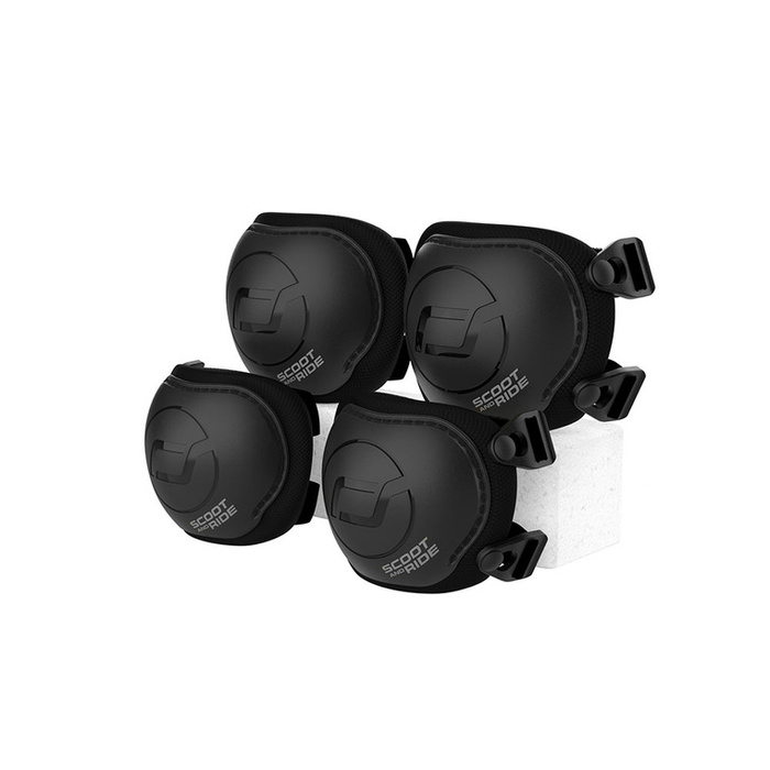 SCOOTANDRIDE Zestaw ochraniaczy dla dzieci S Black