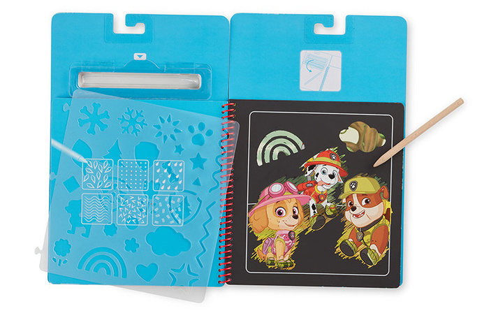 Książeczka ze zdrapywankami Psi Patrol Scratch Art Pad – Skye Melissa and Doug