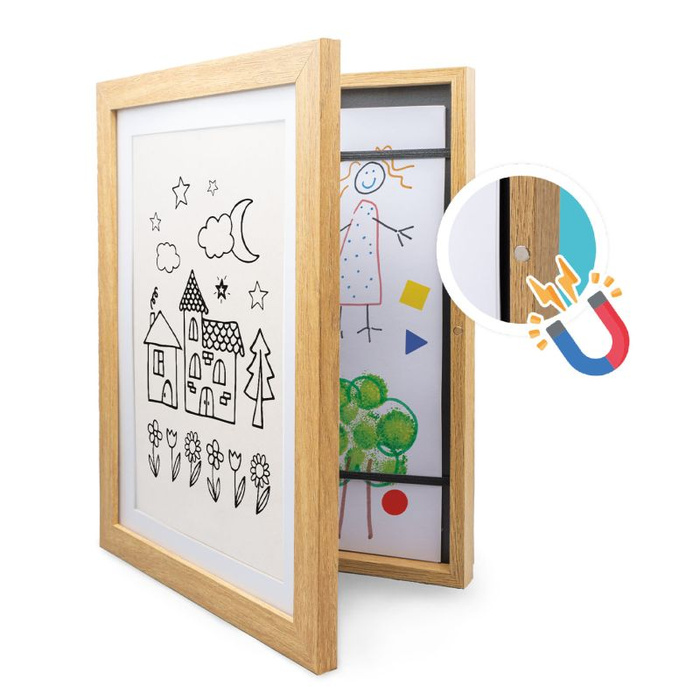 Ramka na obrazki dziecka otwierana 50 rysunków Buki