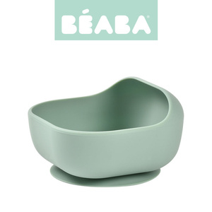 Miseczka dla dzieci silikonowa z przyssawką Sage green Beaba