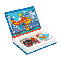 Układanka magnetyczna Strażacy Magnetibook Janod