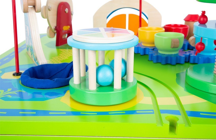 Drewniany stół do zabawy dla dzieci Park rozrywki 3w1 Small Foot