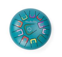 Instrument muzyczny duży bębenek językowy ciemny turkus DANS LA JUNGLE Moulin Roty