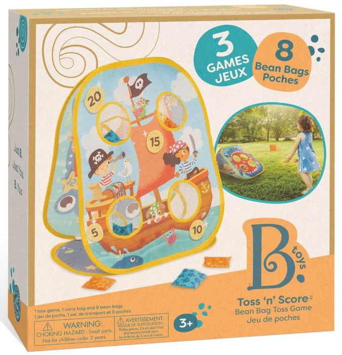 Gra zręcznościowa rzucanie woreczkami z grochem 3w1 Toss ‘n’ Score B.Toys