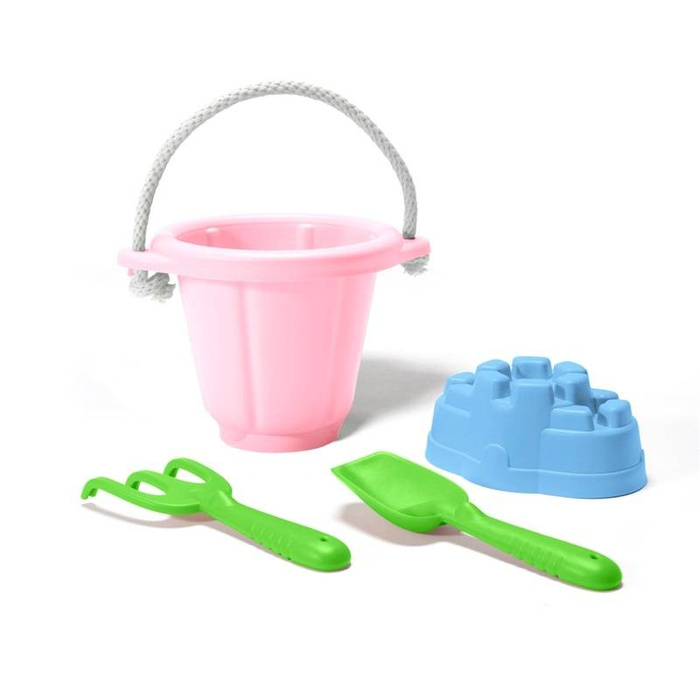 Zestaw do zabawy w piasku Różowe wiaderko Green Toys