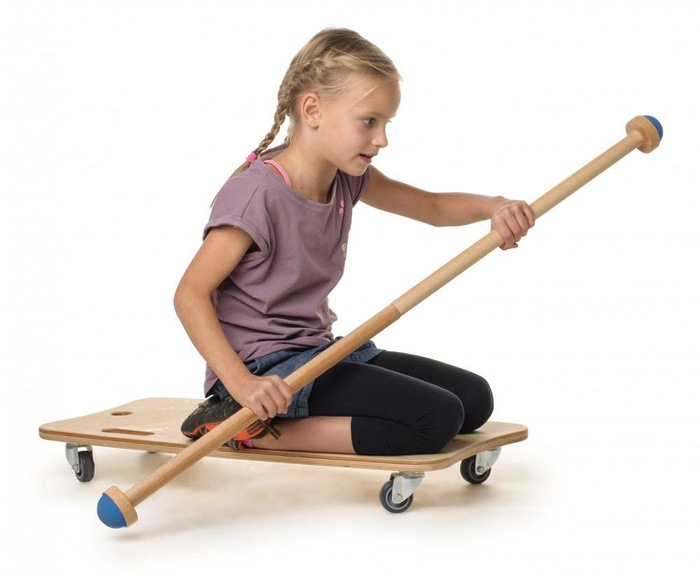 Drewniana deskorolka deska na kółkach Maxi Roller Board Erzi